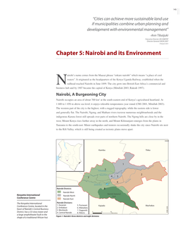 Chapter 5: Nairobi and Its Environment