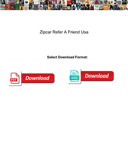 Zipcar Refer a Friend Usa