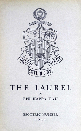 The Laurel of Phi Kappa Tau