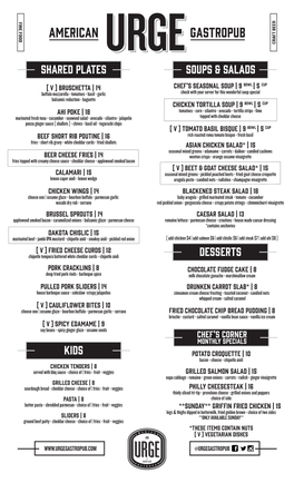 Urgerb Menu 6.20.19