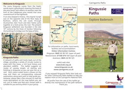 Kingussie Paths Leaflet