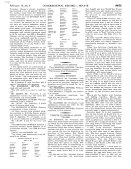 Congressional Record—Senate S675