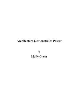 Architecture Demonstrates Power