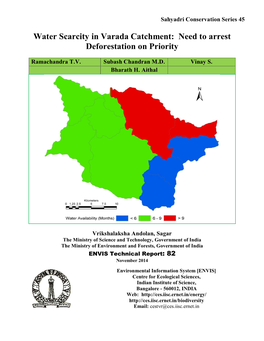 Water Scarcity in Varada Catchment: Need to Arrest Deforestation on Priority