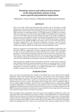 Petroleum Reserves and Undiscovered Resources in the Total Petroleum Systems of Iraq: Reserve Growth and Production Implications