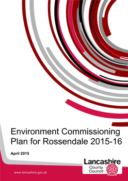 Environment Commissioning Plan for Rossendale 2015-16