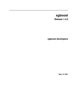 Release 1.4.2 Xgboost Developers