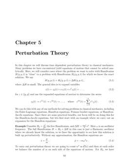 Chapter 5 Perturbation Theory