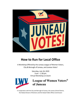 How to Run for Local Office