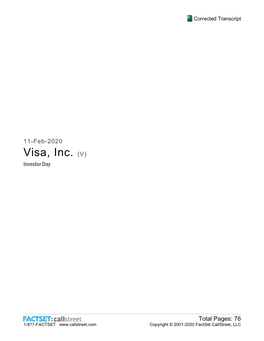 Visa, Inc. (V) Investor Day