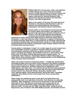 Pamela Geller Biography