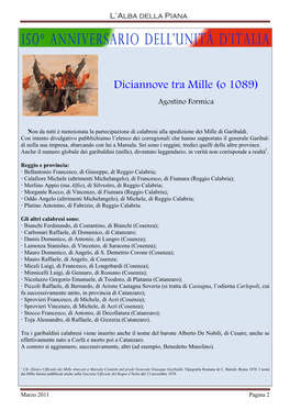 Diciannove Tra Mille (O 1089)