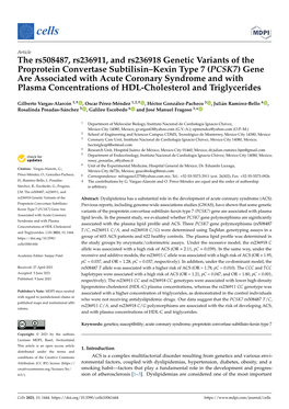 The Rs508487, Rs236911, and Rs236918 Genetic Variants