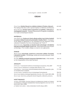 Archeologické Rozhledy LX–2008 641 MATERIALIA DISKUSE AKTUALITY