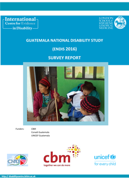 Guatemala National Disability Survey 2016