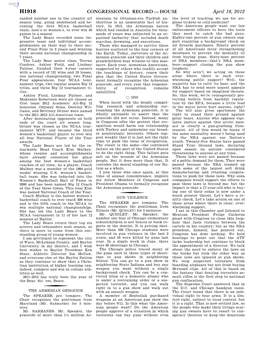 Congressional Record—House H1918