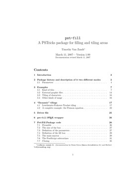 Pst-Fill a Pstricks Package for Filling and Tiling Areas