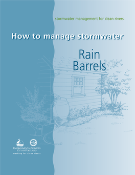 Manage Stormwater with Rain Barrels