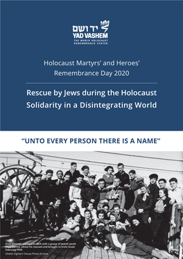 Rescue by Jews During the Holocaust Solidarity in a Disintegrating World