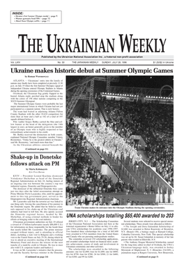 Ukraine Makes Historic Debut at Summer Olympic Games