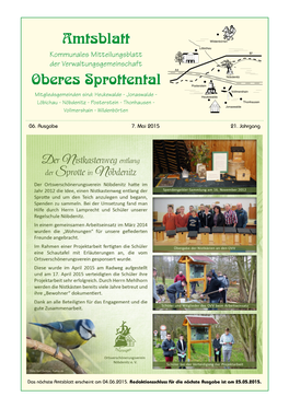 Amtsblatt Nr. 5 / 2015