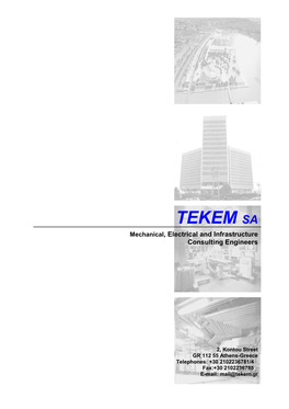 TEKEM SA Mechanical, Electrical and Infrastructure Consulting Engineers