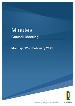 Minutes of Council Meeting