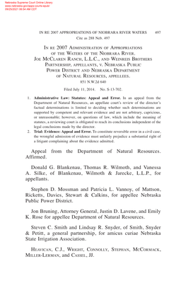 Joe Mcclaren Ranch, L.L.C., and Weinreis Brothers Partnership, Appellants, V