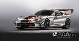 2016 Dodge Viper Extreme ACR TIPS Supplement
