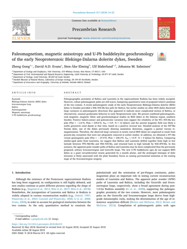 Paleomagnetism, Magnetic Anisotropy and U-Pb Baddeleyite