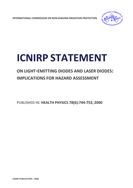 Statement on Leds and Laser Diodes