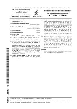 WO 2014/151764 A2 25 September 2014 (25.09.2014) P O P C T