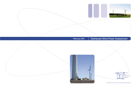 Distributed Wind Power Assessment Table of Contents