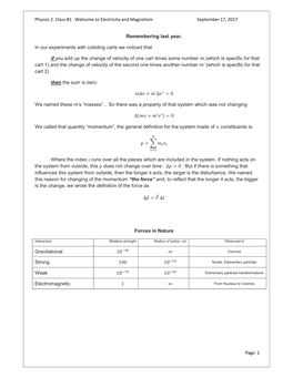 Physics 2. Class #1. Welcome to Electricity and Magnetism September 17, 2017