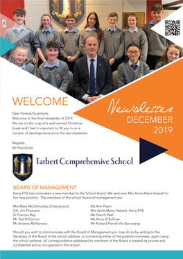 Newsletter Welcome to the Final Newsletter of 2019