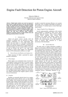 Engine Fault Detection for Piston Engine Aircraft