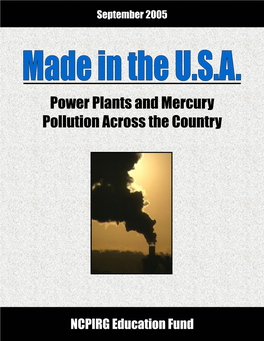 Power Plants and Mercury Pollution Across the Country