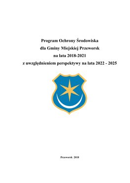 Program Ochrony Środowiska Dla Gminy Miejskiej Przeworsk Projekt