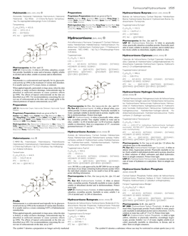 Hydrocortisone Sodium Phosphate OH the Individual Container May Be Too Small to Bear All the Appro- Priate Labelling Information