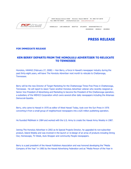 Press Release