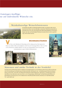 Matronen Und Antike Technik in Der Nordeifel Weinkulturselige