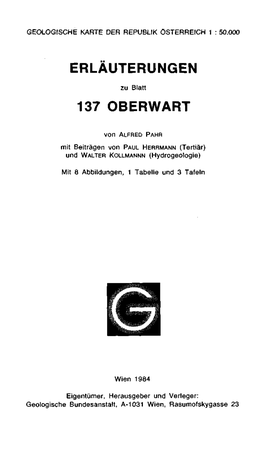 Erläuterungen 137 Oberwart