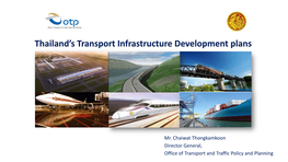 Thailand's Transport Infrastructure Development Plans