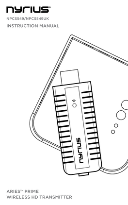 Instruction Manual Aries™ Prime Wireless Hd Transmitter