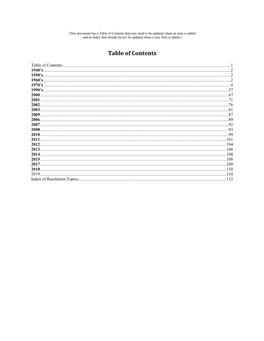 STATE ADMINISTRATIVE BOARD RESOLUTIONS 1940 – Present