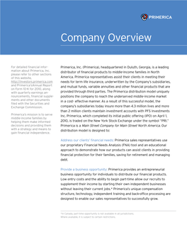 Company Overview