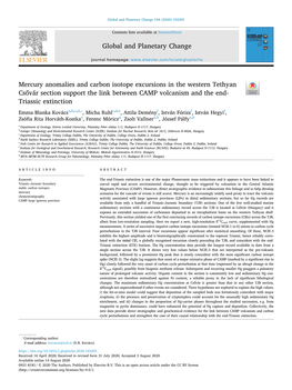 Mercury Anomalies and Carbon Isotope Excursions in the Western