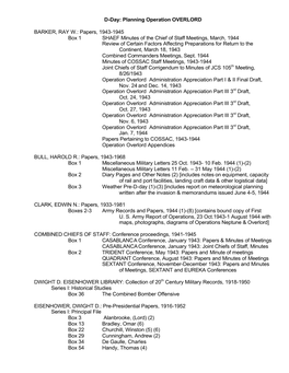 D-Day: Planning Operation OVERLORD