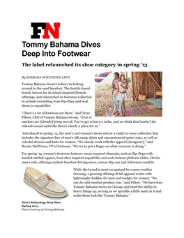 Tommy Bahama Dives Deep Into Footwear