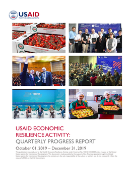 Usaid Economic Resilience Activity: Quarterly